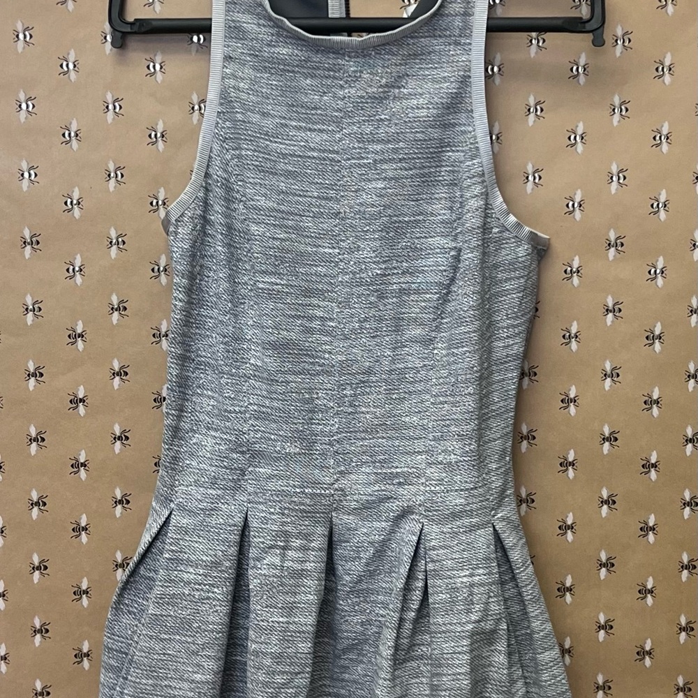Elegant Gray Sleeveless Dress